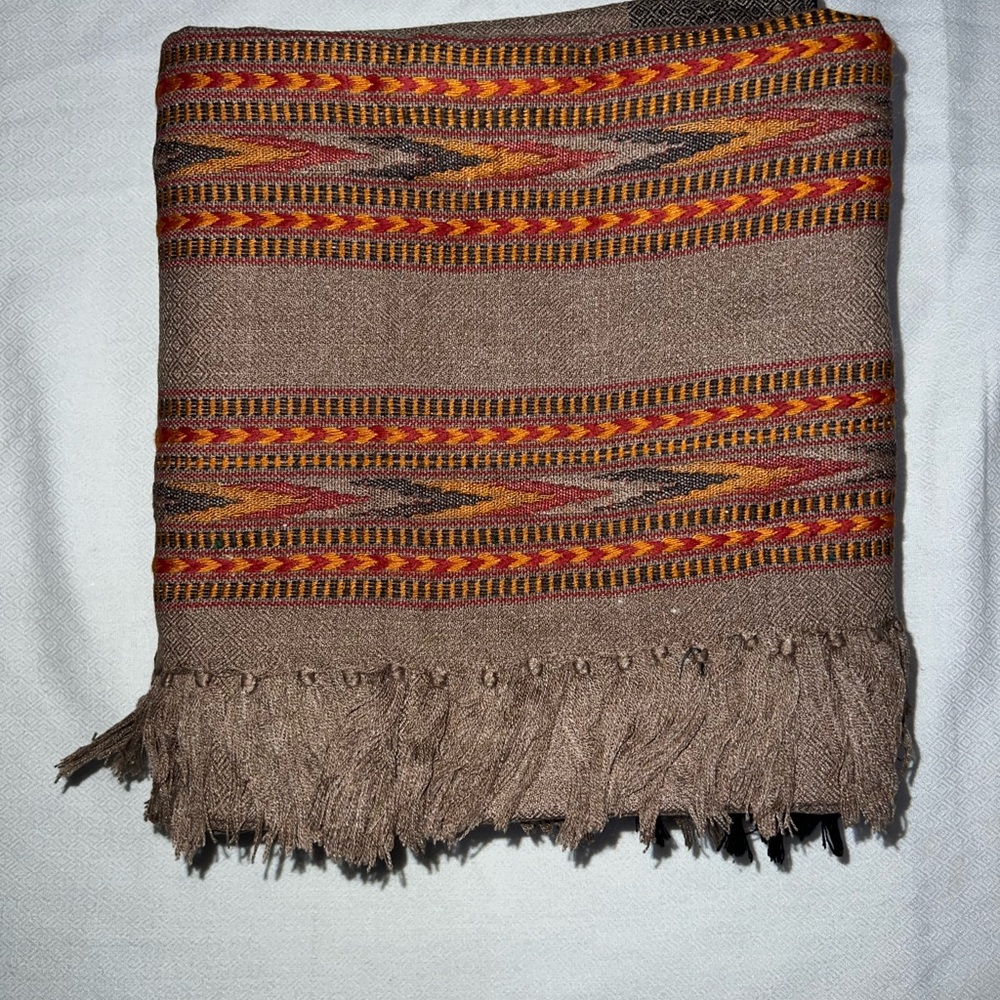 Exclusive handloom yak wool shawl, woolen throw, blanket scarf